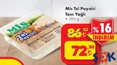 MİS TEL PEYNİRİ TAM YAĞLI 250 G